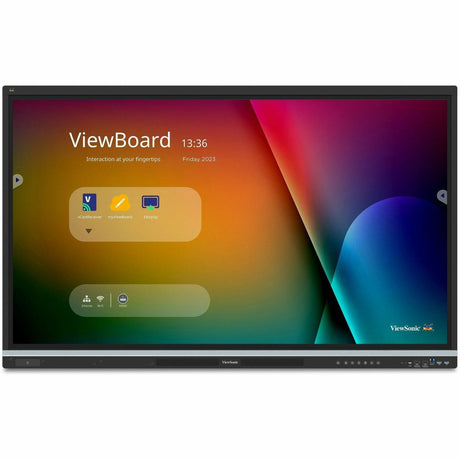 ViewSonic IFP5551 55 Inch 4K ViewBoard Interactive Smart Board with Integrated Education Software, Android 14, Google EDLA, 50-Point Touch, Built-in Microphone, HDMI, VGA, USB Hub, and USB C Inputs — IFP5551