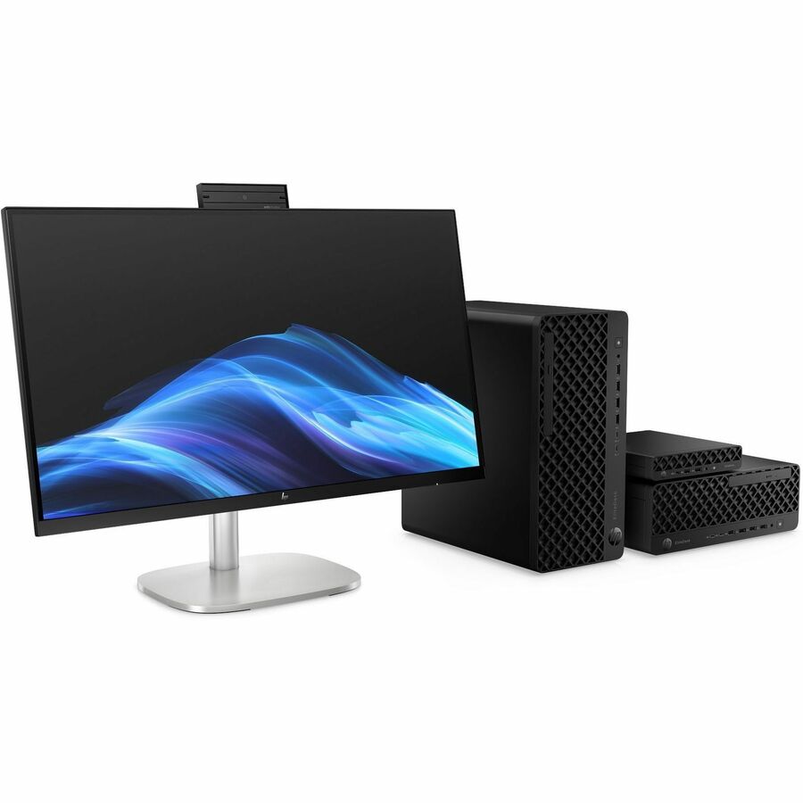 HP EliteDesk 8 G1i Desktop Computer - Intel Core Ultra 7 265 - vPro Technology - 16 GB - 512 GB SSD - Small Form Factor - Jack Black - Smart Buy — BH9E6UT#ABA