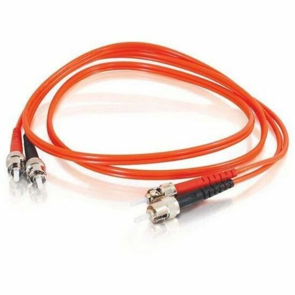 C2G-3m ST-ST 62.5/125 OM1 Duplex Multimode PVC Fiber Optic Cable - Orange — 5577