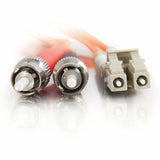 C2G-1m LC-ST 50/125 OM2 Duplex Multimode PVC Fiber Optic Cable - Orange — 37400