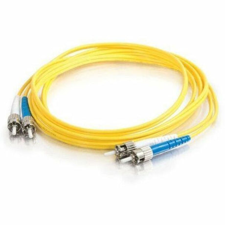 C2G-5m ST-ST 9/125 OS1 Duplex Singlemode PVC Fiber Optic Cable - Yellow — 25933