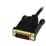StarTech.com 3ft (1m) DisplayPort to DVI Cable, 1080p Video, Active DisplayPort to DVI-D Adapter/Converter Cable, DP to DVI Monitor Cable — DP2DVIMM3BS