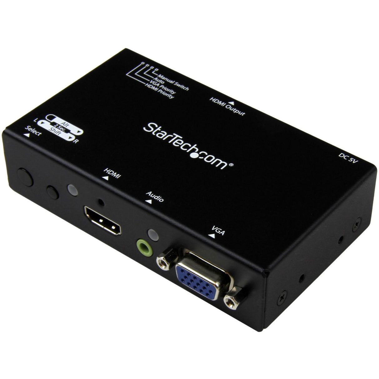 StarTech.com 2x1 HDMI + VGA to HDMI Converter Switch w/ Automatic and Priority Switching &acirc;&euro;" 1080p — VS221VGA2HD