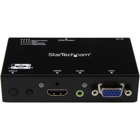 StarTech.com 2x1 HDMI + VGA to HDMI Converter Switch w/ Automatic and Priority Switching &acirc;&euro;" 1080p — VS221VGA2HD