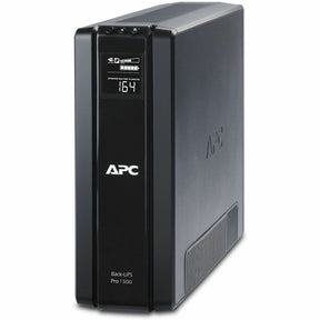 APC Back-UPS Pro, 1500VA/865W, Tower, 120V, 10x NEMA 5-15R outlets, AVR, LCD, User Replaceable Battery — BR1500G