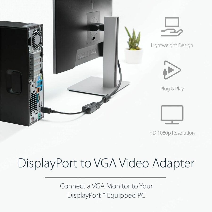 StarTech.com DisplayPort to VGA Video Adapter Converter — DP2VGA2