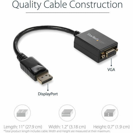 StarTech.com DisplayPort to VGA Video Adapter Converter — DP2VGA2