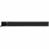 Eaton Tripp Lite Series 2.4kW Single-Phase 120V Basic PDU, 13 NEMA 5-15/20R Outlets, NEMA L5-20P Input, 15 ft. (4.57 m) Cord, 1U Rack-Mount — PDU1220T