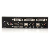 StarTech.com 2 Port DVI + USB KVM Switch with Audio - KVM switch - USB 2.0 Hub - 2 ports - 1 local user - 1U — SV231DVIUA