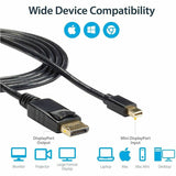 StarTech.com 6 ft Mini DisplayPort to DisplayPort 1.2 Adapter Cable M/M - DisplayPort 4k — MDP2DPMM6