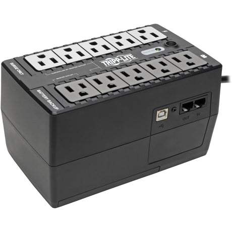 Eaton Tripp Lite Series 550VA 300W Standby UPS - 10 NEMA 5-15R Outlets, 120V, 50/60 Hz, 5-15P Plug, ENERGY STAR, Desktop/Wall — ECO550UPS
