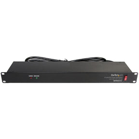StarTech.com Rackmount PDU with 8 Outlets with Surge Protection - 19in Power Distribution Unit - 1U — RKPW081915
