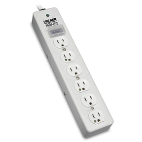 Eaton Tripp Lite Series Hospital-Grade Surge Protector with 6 Hospital-Grade Outlets, 6 ft. (1.83 m) Cord, 1050 Joules, UL 1363, Not for Patient-Care Rooms — SPS606HGRA