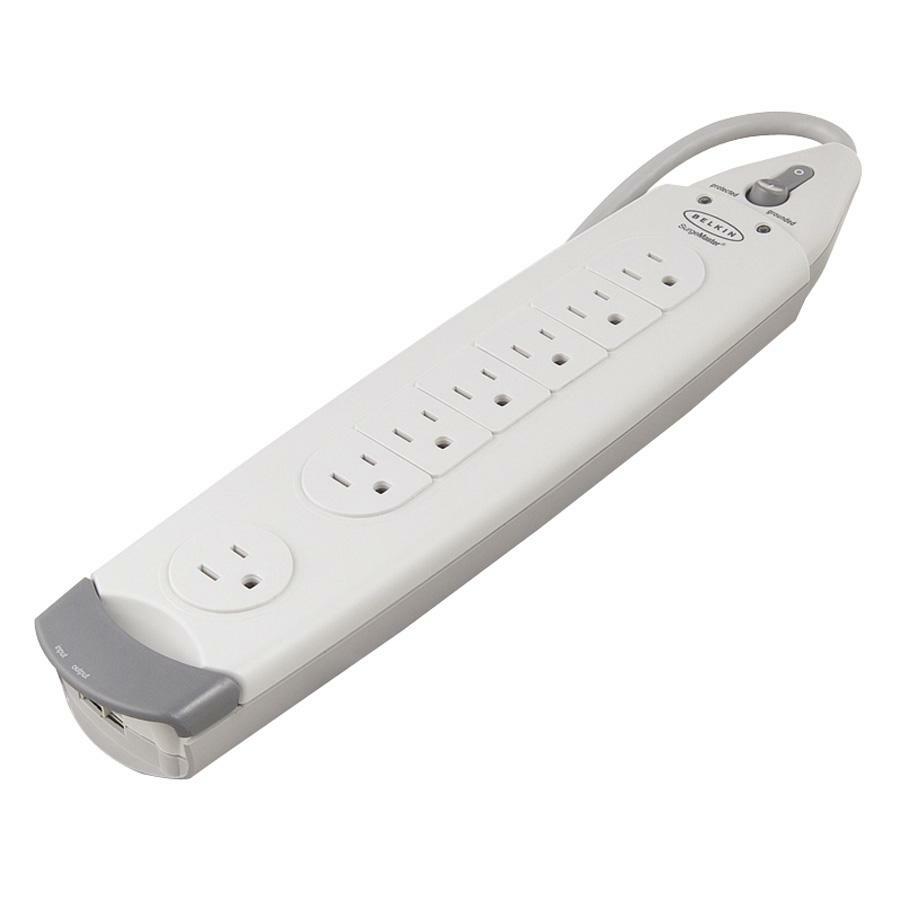 Belkin 7-Outlet SurgeMaster&reg; Home Series - 6ft input cord - 1045 J — F9H710-06