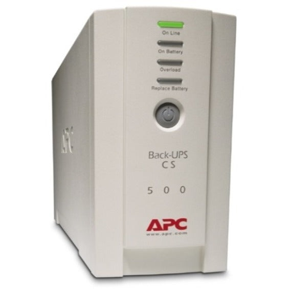 APC Back-UPS CS 500VA, 120V, beige, 6 NEMA outlets (3 surge) — BK500