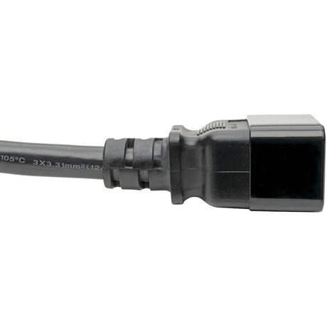 Eaton Tripp Lite Series Power Extension Cord, C19 to C20 - Heavy-Duty, 20A, 250V, 12 AWG, 2 ft. (0.61 m), Black — P036-002