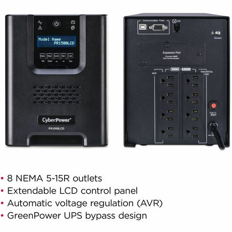 CyberPower PR1500LCD Smart App Sinewave UPS Systems — PR1500LCD
