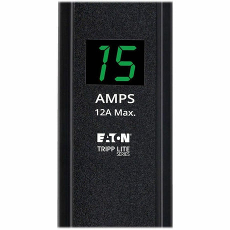 Eaton Tripp Lite Series 1.4kW Single-Phase Local Metered PDU, 120V Outlets (16 5-15R), 5-15P, 15 ft. (4.57 m) Cord, 0U Vertical, 48 in. — PDUMV15