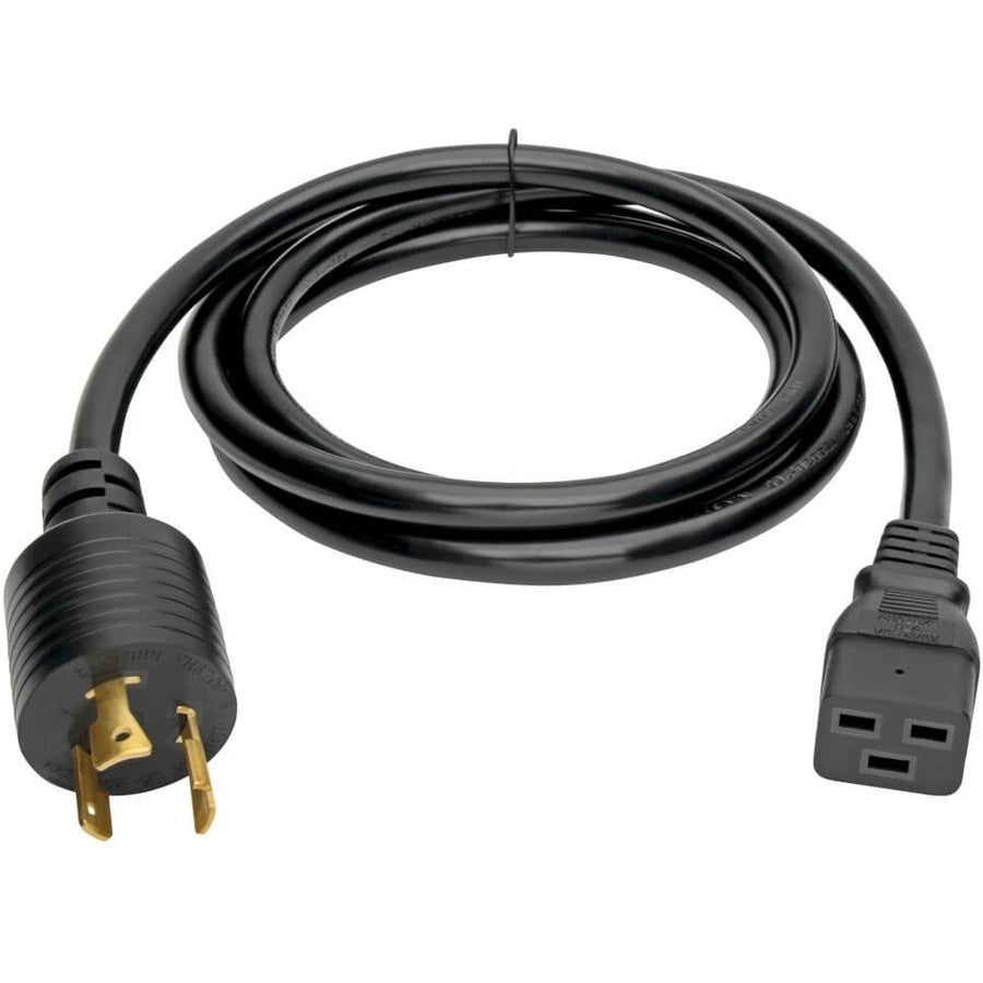 Eaton Tripp Lite Series Power Cord, C19 to NEMA L6-20 - Heavy-Duty, 20A, 250V, 12 AWG, 6 ft. (1.83 m), Black — P040-006