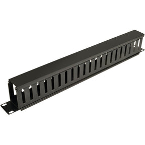 Eaton Tripp Lite Series SmartRack 1U Horizontal Cable Manager - Finger duct with cover — SRCABLEDUCT1U