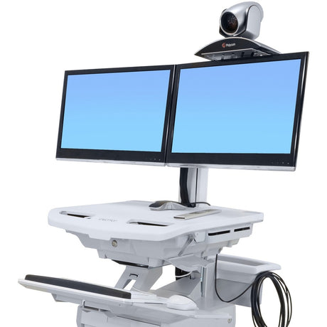 Ergotron Mounting Shelf for Wall Mounting System, Video Conferencing Camera, Webcam, Display Cart - Silver — 97-776-194