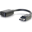 C2G 8in DisplayPort to HDMI Adapter Converter - DisplayPort Male to HDMI Female - Black — 54322