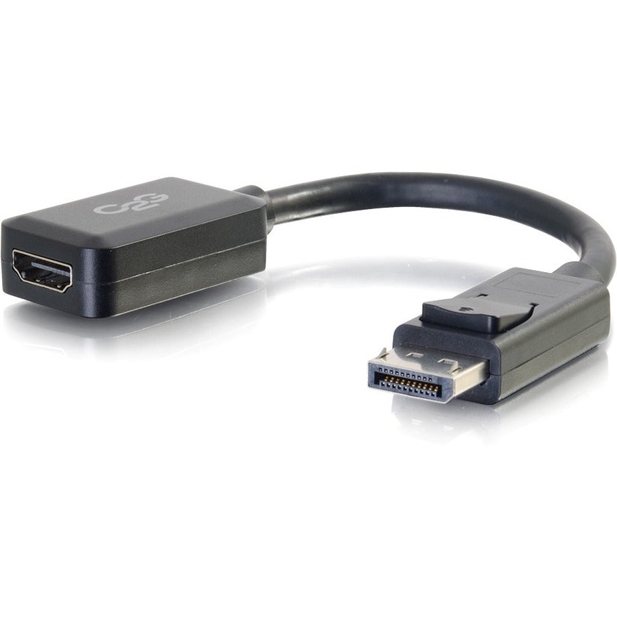 C2G 8in DisplayPort to HDMI Adapter Converter - DisplayPort Male to HDMI Female - Black — 54322