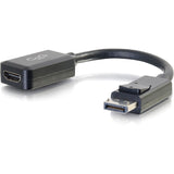 C2G 8in DisplayPort to HDMI Adapter Converter - DisplayPort Male to HDMI Female - Black — 54322