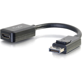 C2G 8in DisplayPort to HDMI Adapter Converter - DisplayPort Male to HDMI Female - Black — 54322