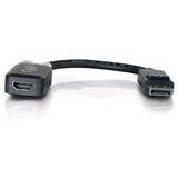C2G 8in DisplayPort to HDMI Adapter Converter - DisplayPort Male to HDMI Female - Black — 54322