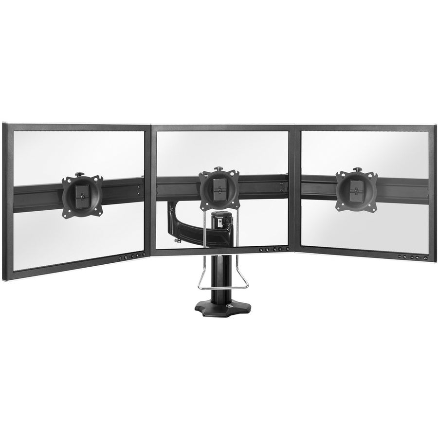 Chief Kontour 3x1 Triple Display Desk Mount - For Displays 10-24" - Black — K4G310B