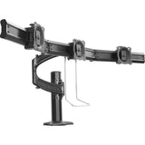 Chief Kontour 3x1 Triple Display Desk Mount - For Displays 10-24" - Black — K4G310B