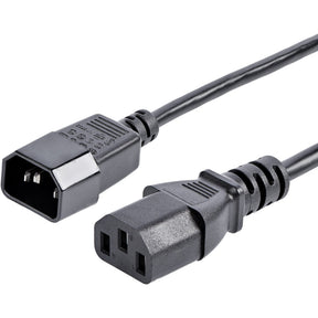 StarTech.com 6ft (1.8m) Power Extension Cord, C14 to C13, 10A 125V, 18AWG, Computer Power Cord Extension, Power Supply Extension Cable — PXT100