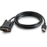 C2G 5ft USB to DB9 Serial Cable - RS232 Adapter Cable — 26887