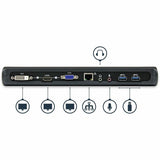 StarTech.com USB 3.0 Docking Station - Compatible with Windows / macOS - Supports Dual Displays - HDMI and DVI - DVI to VGA Adapter Included - USB3SDOCKHD — USB3SDOCKHDV