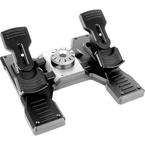 Saitek Flight Rudder Pedals Professional Simulation Rudder Pedals with Toe Brake — 945-000024