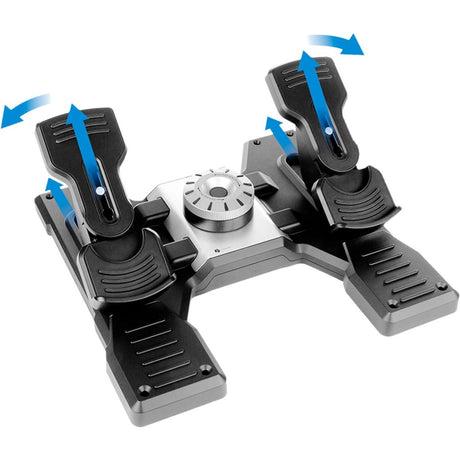 Saitek Flight Rudder Pedals Professional Simulation Rudder Pedals with Toe Brake — 945-000024