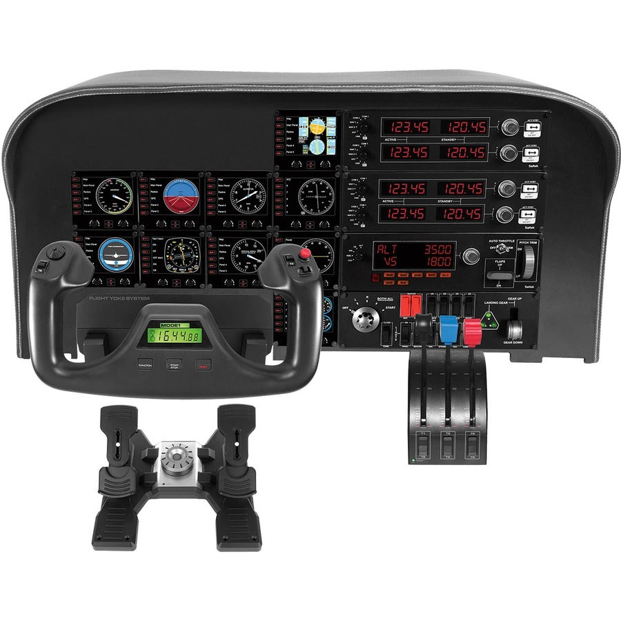 Saitek Flight Rudder Pedals Professional Simulation Rudder Pedals with Toe Brake — 945-000024