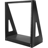 StarTech.com 2-Post 12U Heavy-Duty Desktop Server Rack, Small Open Frame 19in Network Rack for Home/Office IT Equipment, TAA Compliant — 2POSTRACK12