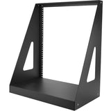 StarTech.com 2-Post 12U Heavy-Duty Desktop Server Rack, Small Open Frame 19in Network Rack for Home/Office IT Equipment, TAA Compliant — 2POSTRACK12