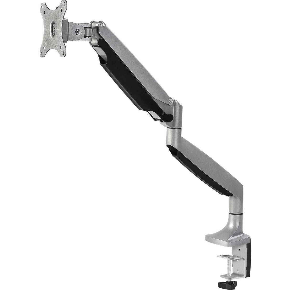 High Premium Aluminum Gas Spring Desk Mount - 13" to 32" - Single Monitor - Max load 19.8Ibs, VESA 75x75/100x100mm — CE-MT2D12-S1