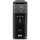 APC Back-UPS Pro, 1350VA/810W, Tower, 120V, 10x NEMA 5-15R outlets, Sine Wave, AVR, USB Type A + C ports, LCD, User Replaceable Battery — BR1350MS