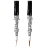 Eaton Tripp Lite Series RG6/U Quad-Shield CMR-Rated Coaxial Cable, Black, 1000 ft. (304.8 m) — A224-01K-BK
