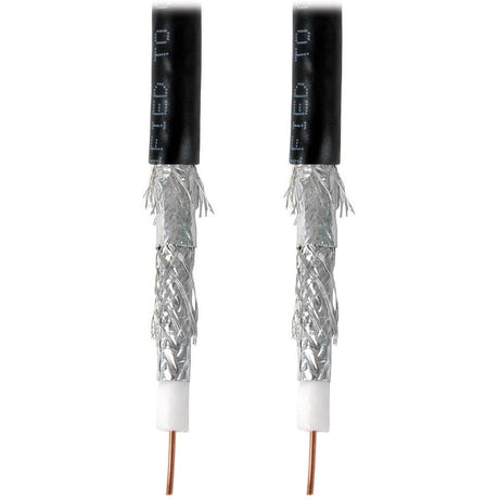 Eaton Tripp Lite Series RG6/U Quad-Shield CMR-Rated Coaxial Cable, Black, 1000 ft. (304.8 m) — A224-01K-BK