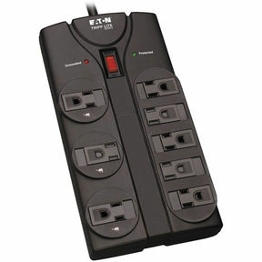 Eaton Tripp Lite Series Protect It! 8-Outlet Surge Protector, 8 ft. (2.43 m) Cord, 1440 Joules, Black Housing — TLP808B