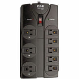 Eaton Tripp Lite Series Protect It! 8-Outlet Surge Protector, 8 ft. (2.43 m) Cord, 1440 Joules, Black Housing — TLP808B