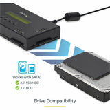 StarTech.com 4 Bay SSD/HDD Hard Drive Eraser, 2.5/3.5" SATA, Standalone Wiper, Disk Sanitizer, Hardware Wiper Erasing Tool, NIST/DOD/TAA — SATERASER4
