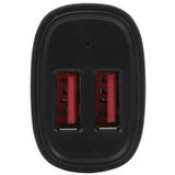 StarTech.com Dual Port USB Car Charger - Black - High Power 24W/4.8A - 2 port USB Car Charger - Charge two tablets at once — USB2PCARBKS