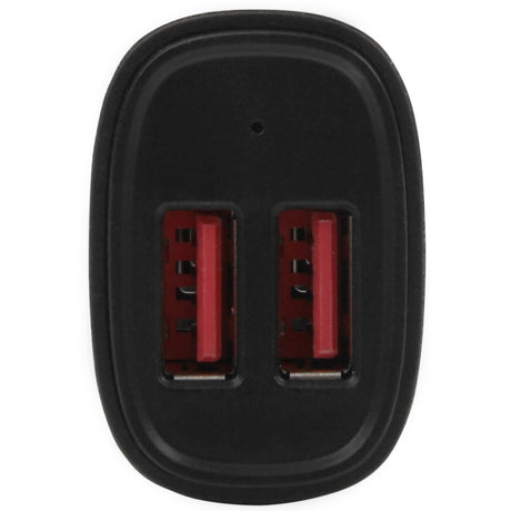 StarTech.com Dual Port USB Car Charger - Black - High Power 24W/4.8A - 2 port USB Car Charger - Charge two tablets at once — USB2PCARBKS