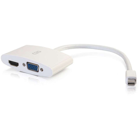 C2G 8in Mini DisplayPort to 4K HDMI or VGA Adapter - White — 28272